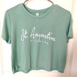 Soft and Flowy St. Augustine Florida Crop Top - Size Medium